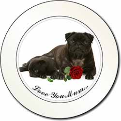 Black Pugs+Rose 