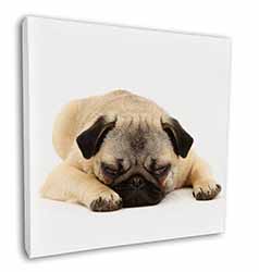 Pug Dog Square Canvas 12"x12" Wall Art Picture Print