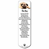Pug Dog Bookmark, Book mark, Printed full colour