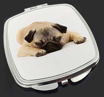 Pug Dog Make-Up Compact Mirror