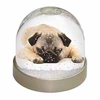 Pug Dog Snow Globe Photo Waterball