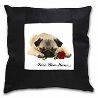 Fawn Pug with Rose 