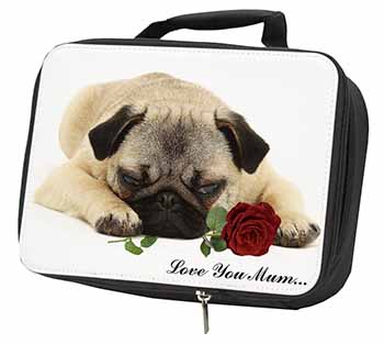 Fawn Pug with Rose 