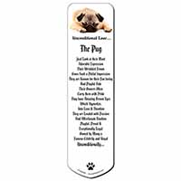 Pug Dog-With Love Bookmark, Book mark, Printed full colour