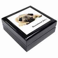 Pug Dog-With Love Keepsake/Jewellery Box