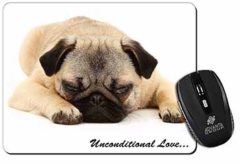 Pug Dog-With Love Computer Mouse Mat