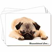 Pug Dog-With Love Picture Placemats in Gift Box