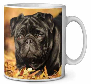 Black Pug Dog Ceramic 10oz Coffee Mug/Tea Cup