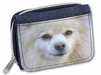 Japanese Spitz Dog Unisex Denim Purse Wallet