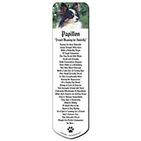 Papillon Dog Bookmark, Book mark, Printed full colour