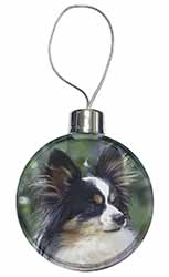 Papillon Dog Christmas Bauble