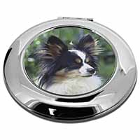 Papillon Dog Make-Up Round Compact Mirror