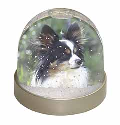 Papillon Dog Snow Globe Photo Waterball