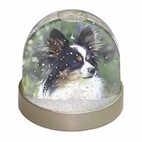 Papillon Dog Snow Globe Photo Waterball