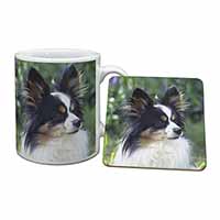 Papillon Dog Mug and Coaster Set - Advanta Group®