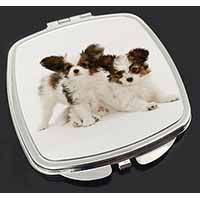 Papillon Dogs Make-Up Compact Mirror