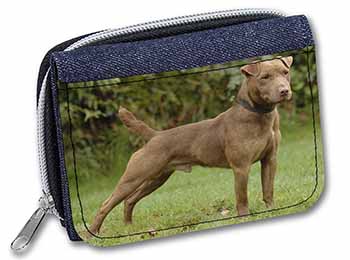 Patterdale Terrier Dog Unisex Denim Purse Wallet
