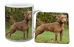 Patterdale Terrier Dog Mug and Coaster Set