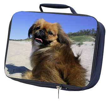 Pekingese Dog Navy Insulated School Lunch Box/Picnic Bag