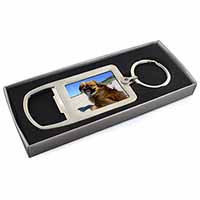 Pekingese Dog Chrome Metal Bottle Opener Keyring in Box