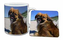 Pekingese Dog Mug and Coaster Set