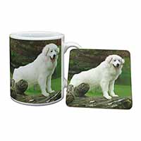 Pyrenean Mountain Dog Mug and Coaster Set