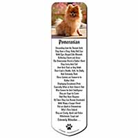 Pomeranian Dog on Decking Bookmark, Book mark, Printed full colour - Advanta Group®