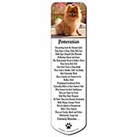 Pomeranian Dog on Decking Bookmark, Book mark, Printed full colour