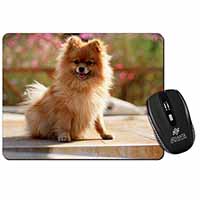 Pomeranian Dog on Decking Computer Mouse Mat