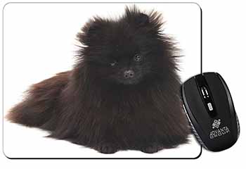 Black Pomeranian Dog Computer Mouse Mat