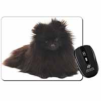 Black Pomeranian Dog Computer Mouse Mat