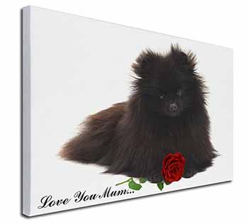 Pomeranian Dog+Rose 