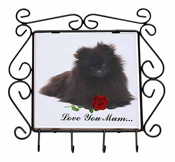 Pomeranian Dog+Rose 