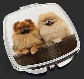 Pomeranian Dogs Make-Up Compact Mirror