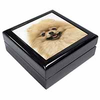 Cream Pomeranian Dog Keepsake/Jewellery Box