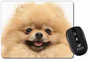 Cream Pomeranian Dog Computer Mouse Mat