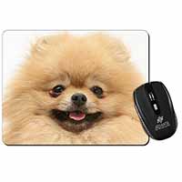 Cream Pomeranian Dog Computer Mouse Mat