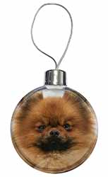 Pomeranian Dog Christmas Bauble