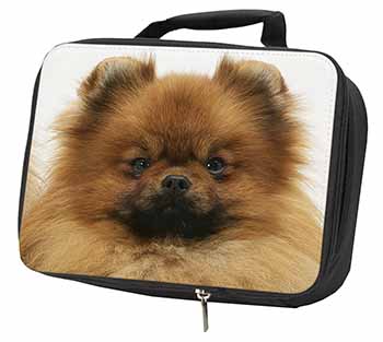 Pomeranian Dog Black Insulated School Lunch Box/Picnic Bag