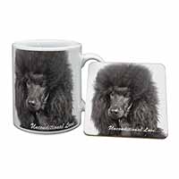 Black Poodle-With Love Mug and Coaster Set - Advanta Group®