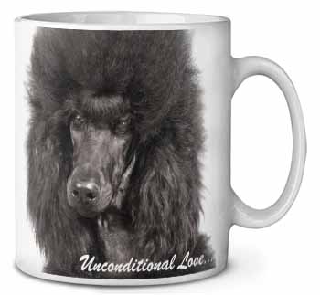 Black Poodle-With Love Ceramic 10oz Coffee Mug/Tea Cup