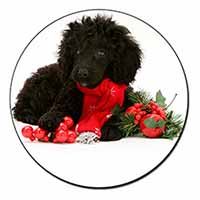 Christmas Poodle Fridge Magnet Printed Full Colour