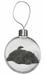 Miniature Poodle Dog Christmas Bauble