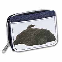 Miniature Poodle Dog Unisex Denim Purse Wallet