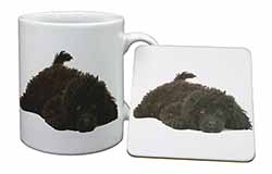 Miniature Poodle Dog Mug and Coaster Set