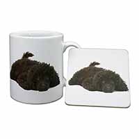 Miniature Poodle Dog Mug and Coaster Set