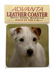 Parson Russell Terrier Dog Single Leather Photo Coaster