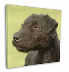 Patterdale Terrier Dogs 12"x12" Canvas Wall Art Picture Print