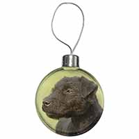 Patterdale Terrier Dogs Christmas Tree Bauble with full colour print as shown - 