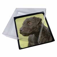 4x Patterdale Terrier Dogs Picture Table Coasters Set in Gift Box - Advanta Grou